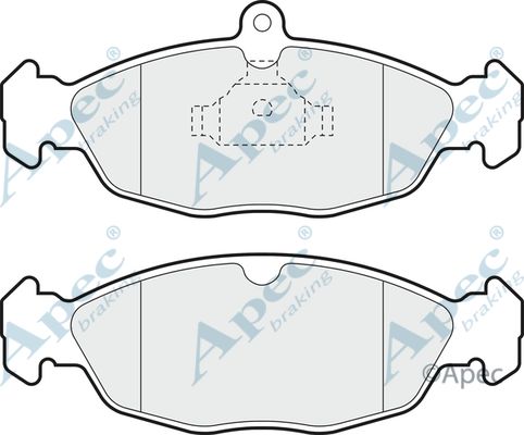 APEC BRAKING Piduriklotsi komplekt,ketaspidur PAD730